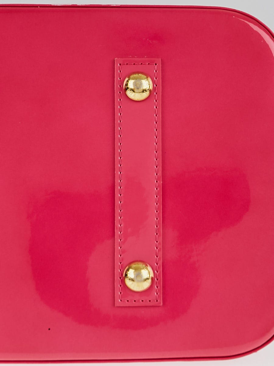 Louis Vuitton Rose Pop Monogram Vernis Alma GM Bag - Yoogi's Closet