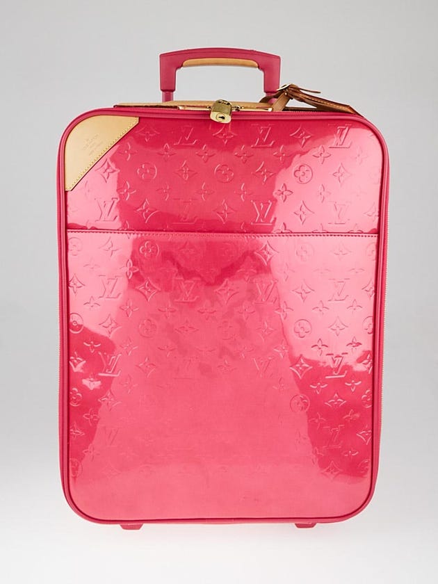 Louis Vuitton Pink Monogram Vernis Pegase 45 Suitcase
