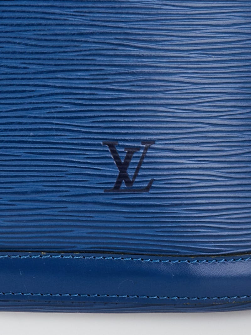Louis Vuitton Lussac Epi Zip Tote 233517 Blue Leather Shoulder Bag