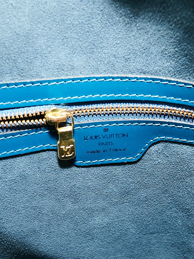 Louis Vuitton Blue Epi Lussac Tote Bag Louis Vuitton