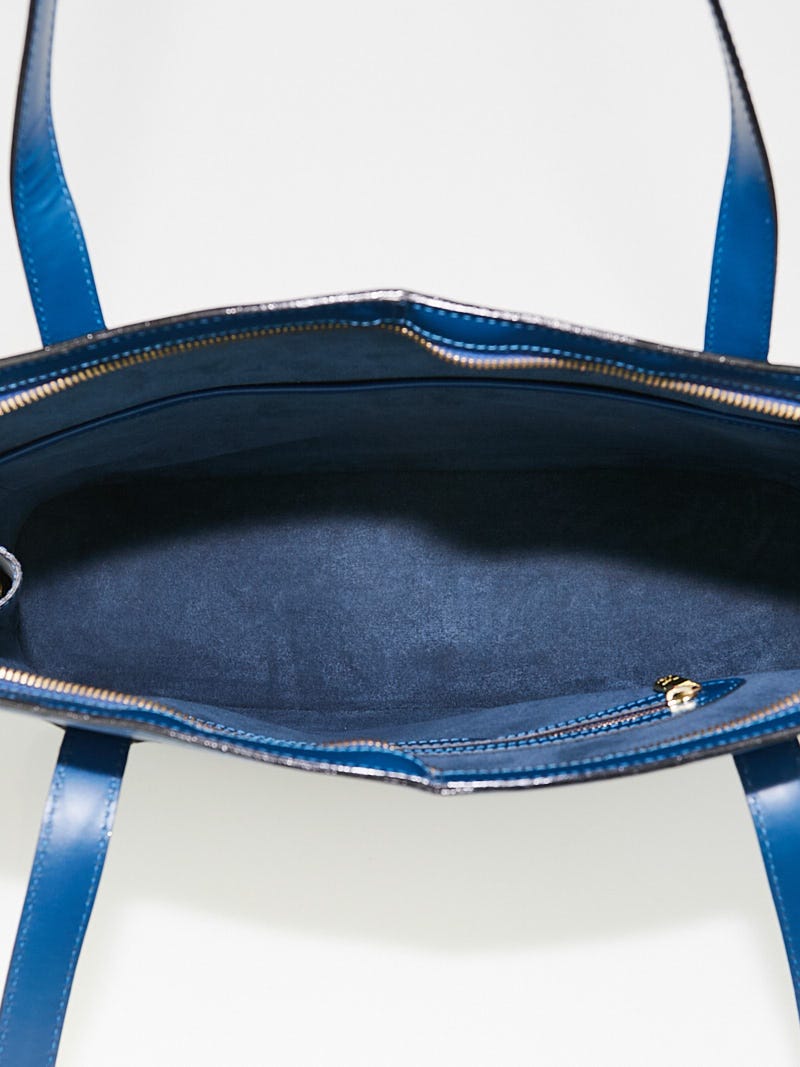 LOUIS VUITTON Epi Lussac Shoulder Bag Toledo Blue LV VI0965