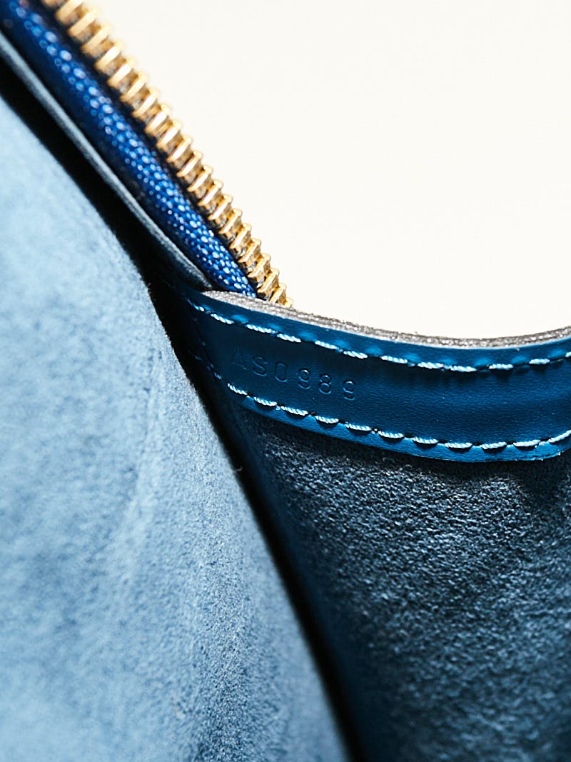 Louis Vuitton Lussac Epi Zip Tote 233517 Blue Leather Shoulder Bag, Louis  Vuitton
