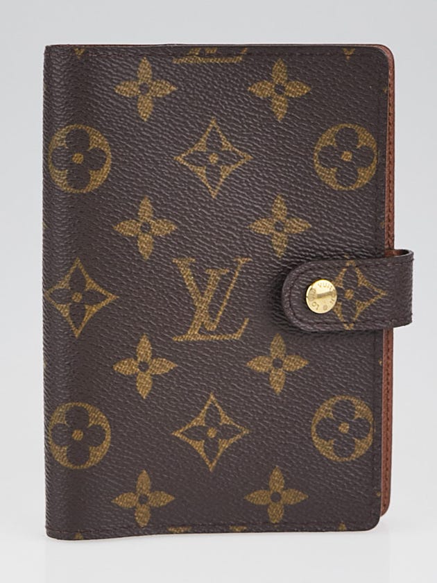 Louis Vuitton Monogram Canvas Small Ring Agenda Cover