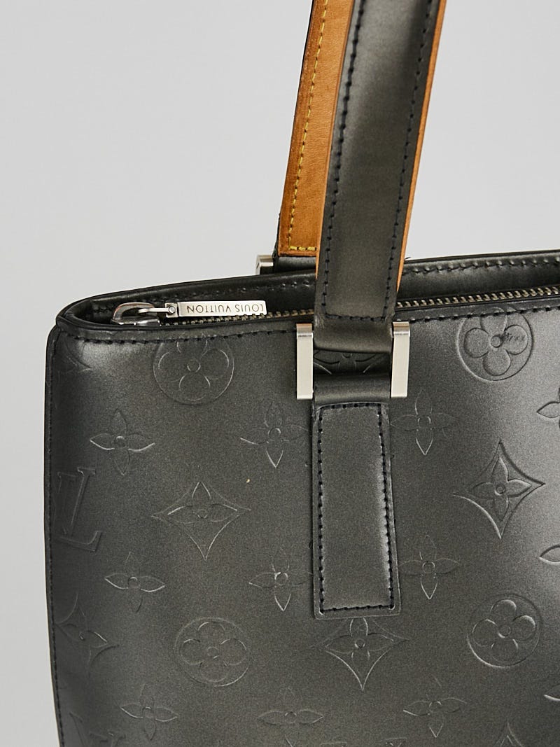 Louis Vuitton Black Monogram Mat Stockton Bag - Yoogi's Closet