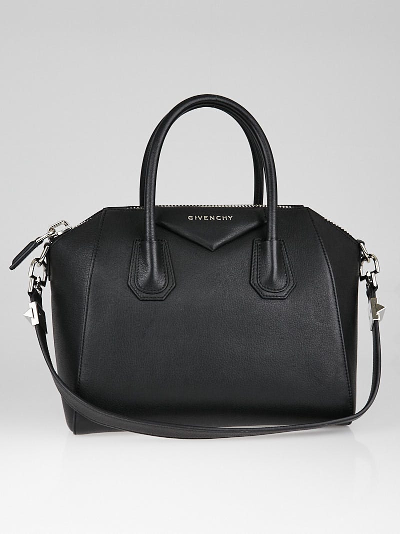 Givenchy Small Antigona Goatskin Sugar Leather Blue Bag