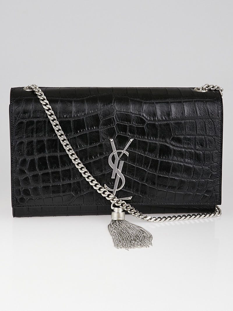 Ysl tassel best sale bag crocodile