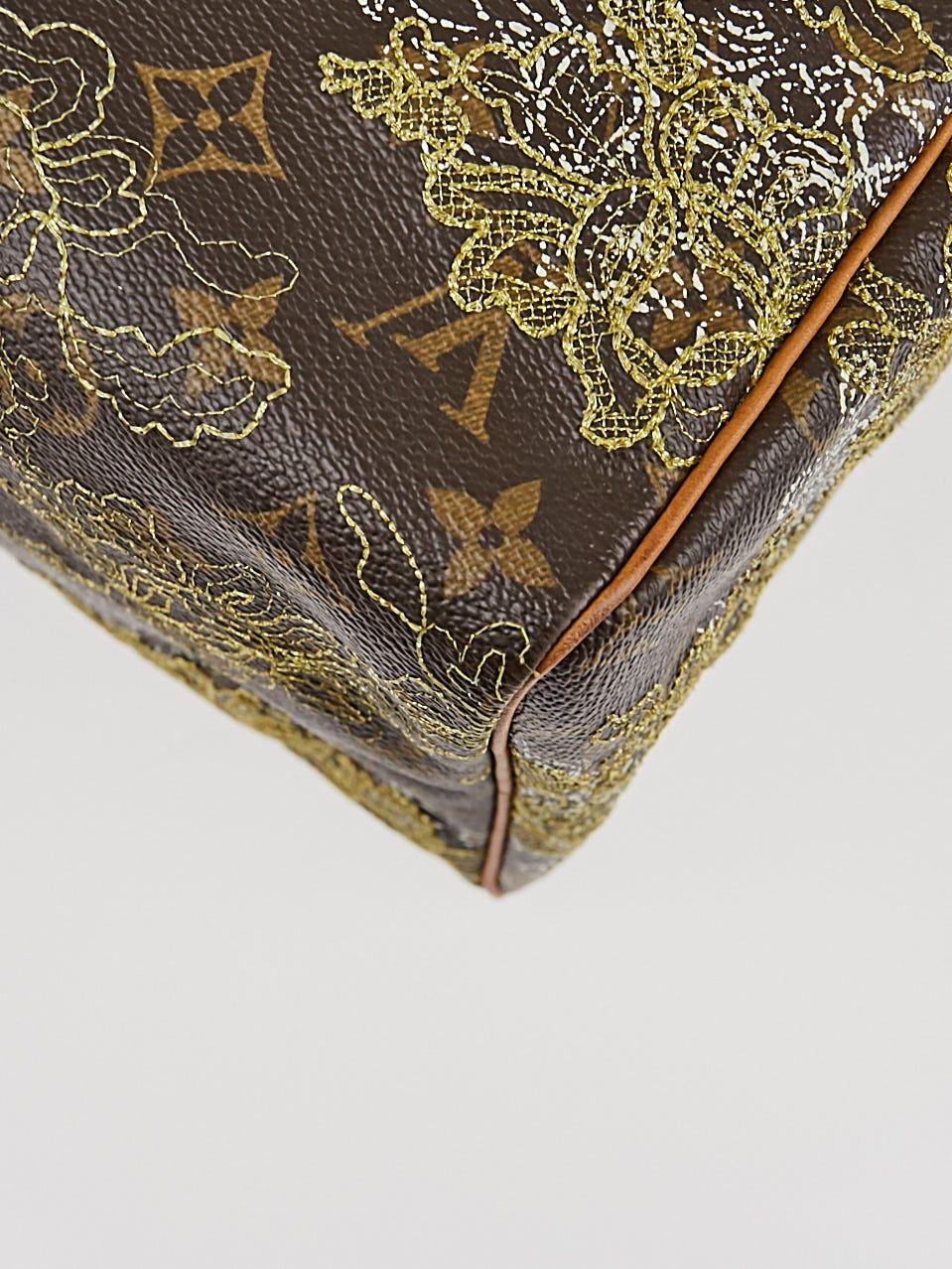 NWT Louis Vuitton Speedy 30 Hand Bag Monogram Dentelle Embroidery Rare  LIMITED