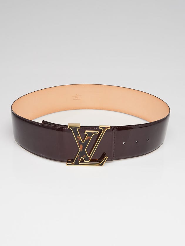 Louis Vuitton Amarante Vernis Initials Belt Size 85/34