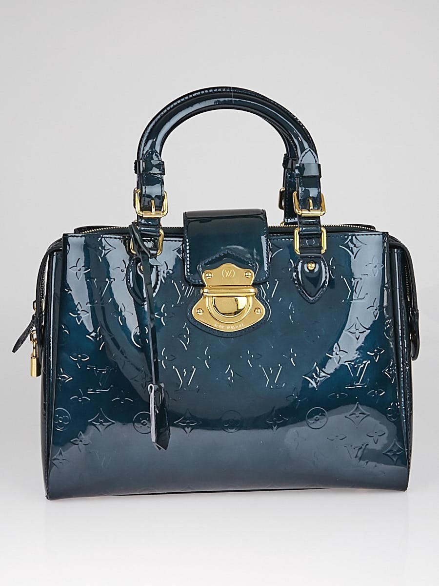 Louis Vuitton Bleu Nuit Monogram Vernis Melrose Avenue Bag - Yoogi's Closet