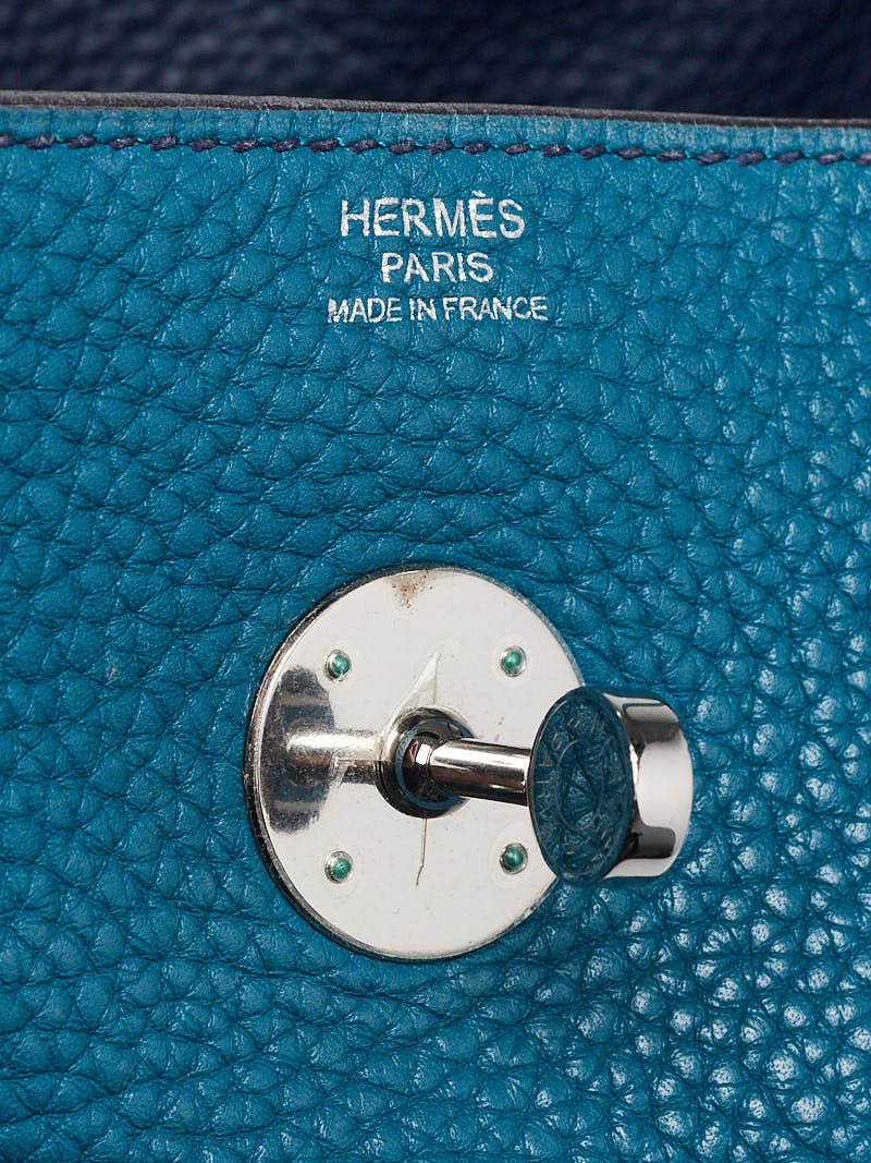 Hermes 30cm Blue Jean Togo Leather Palladium Plated Birkin Bag - Yoogi's  Closet
