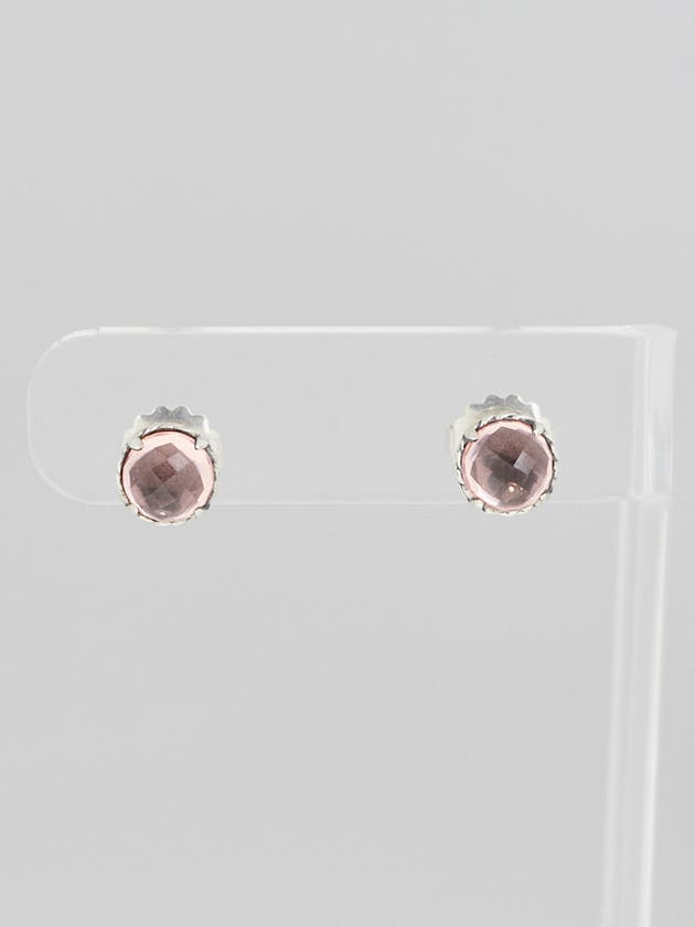 David Yurman 8mm Morganite Chatelaine Stud Earrings
