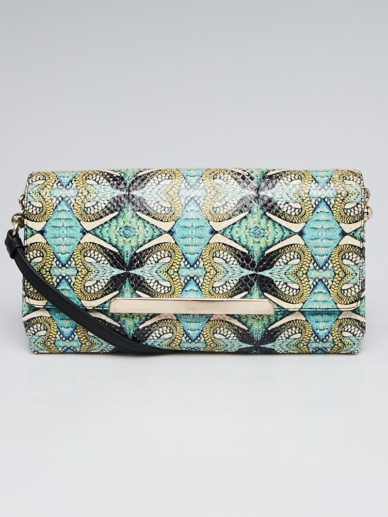 Missoni - Authenticated Clutch Bag - Polyester Blue Plain for Women, Good Condition