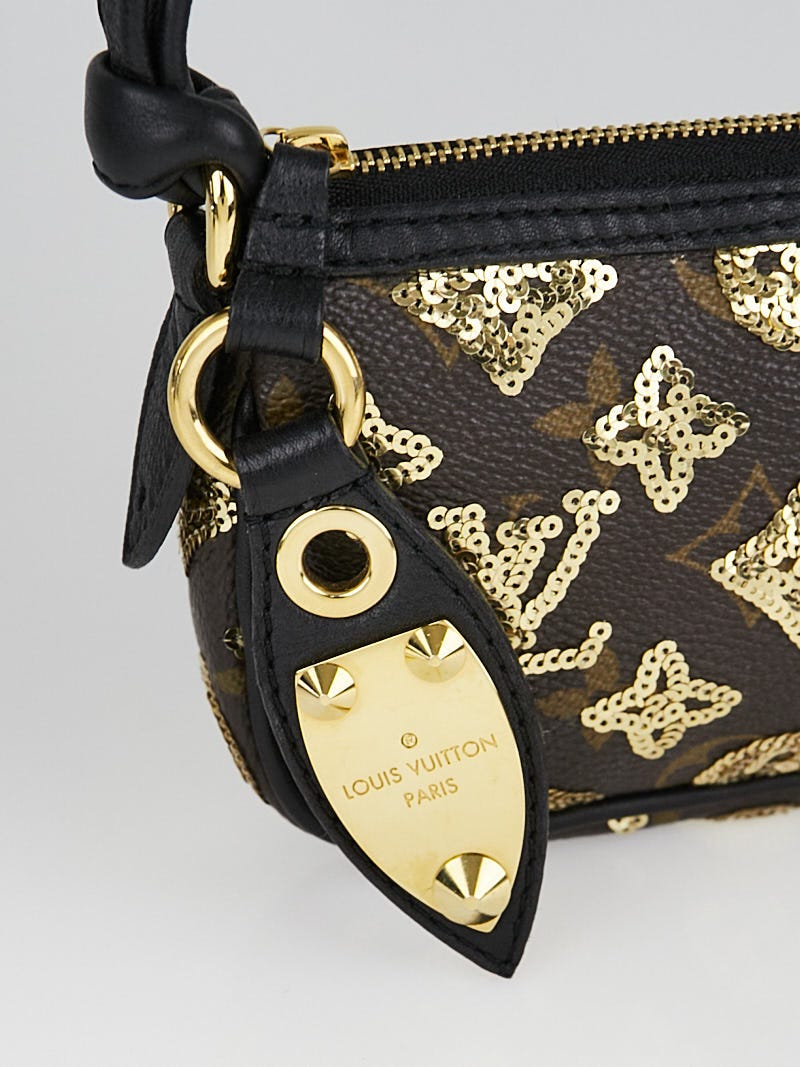 Louis Vuitton Limited Edition Monogram Eclipse Mini Pochette Bag - Yoogi's  Closet