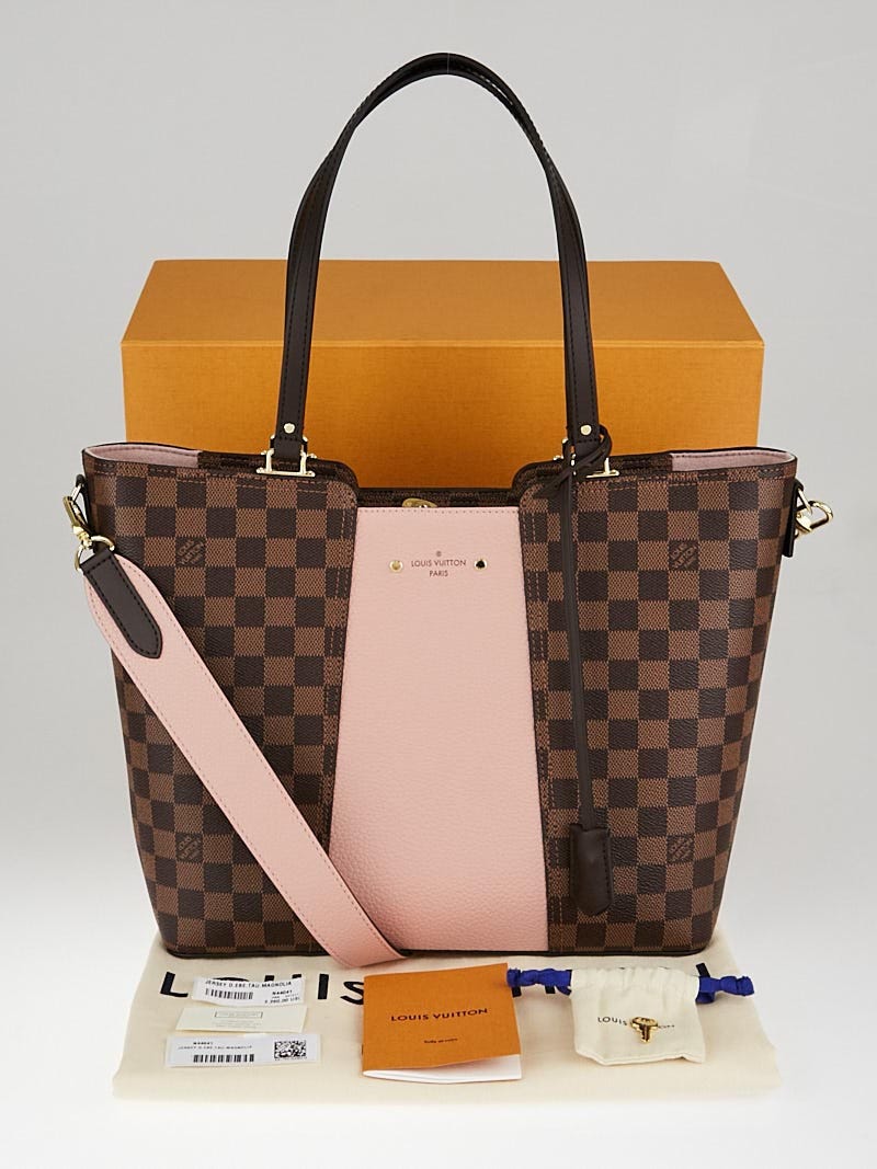 Louis Vuitton Damier Canvas and Magnolia Taurillon Leather Jersey