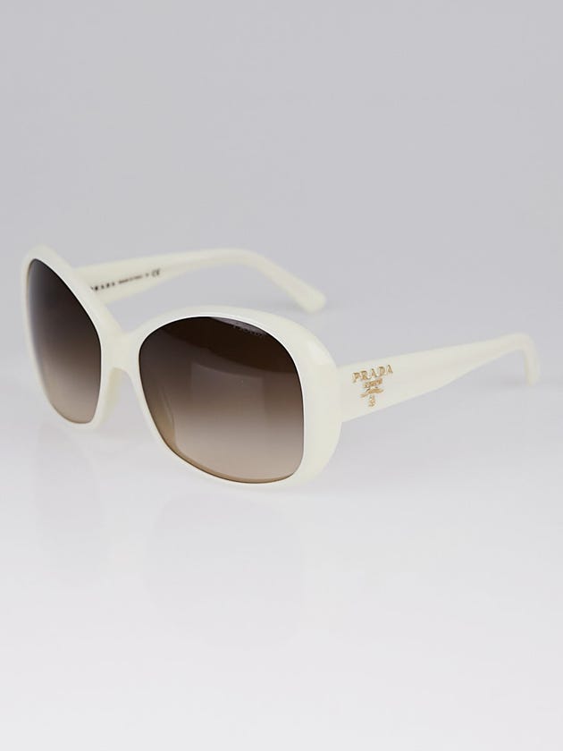 Prada White Acetate Frame Oversized Tinted Sunglasses - SPR03