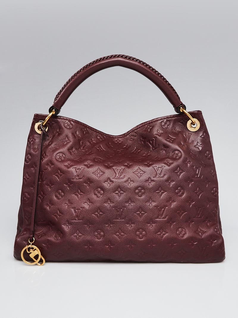 Louis Vuitton Artsy mm Maroon Monogram Empreinte Leather Bag