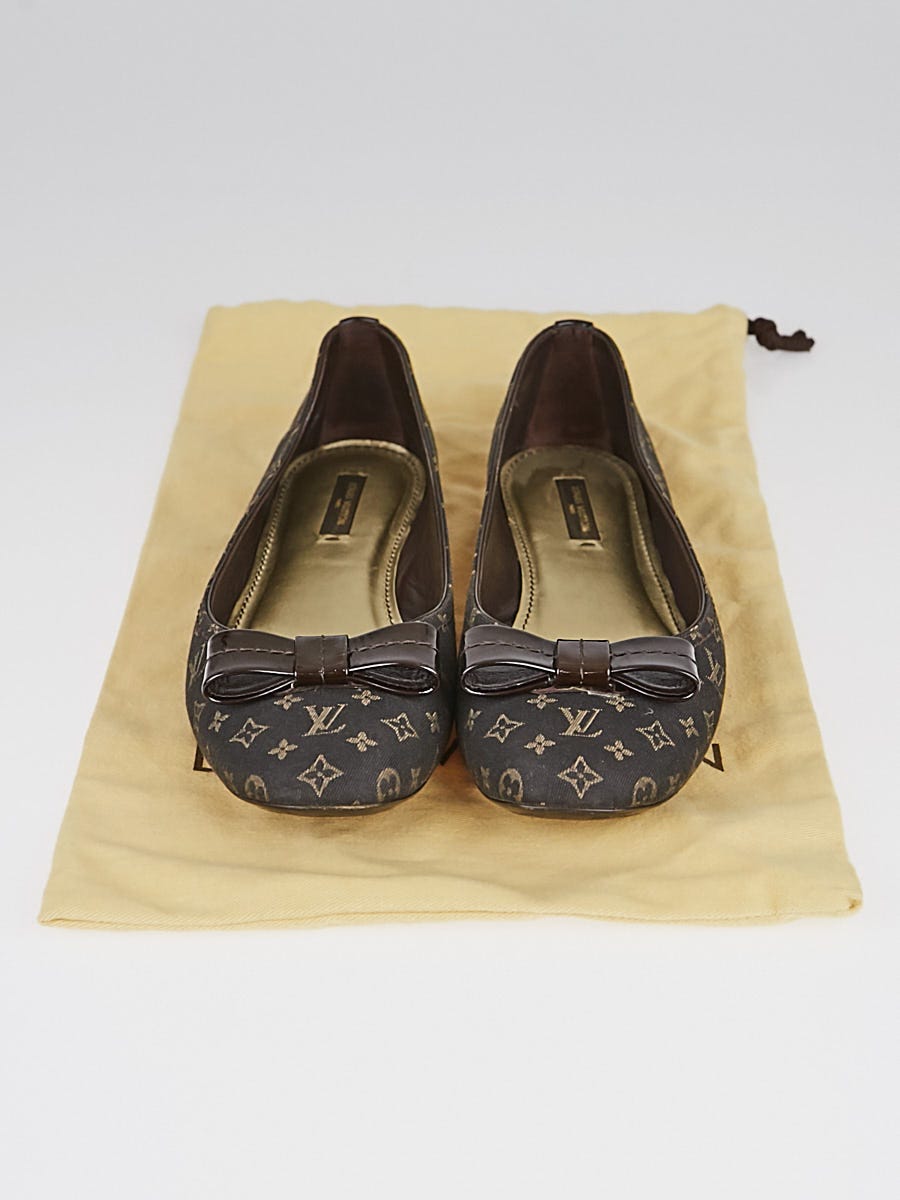Preowned Louis Vuitton Ballerina Flats Shoes Monogram Mini Lin