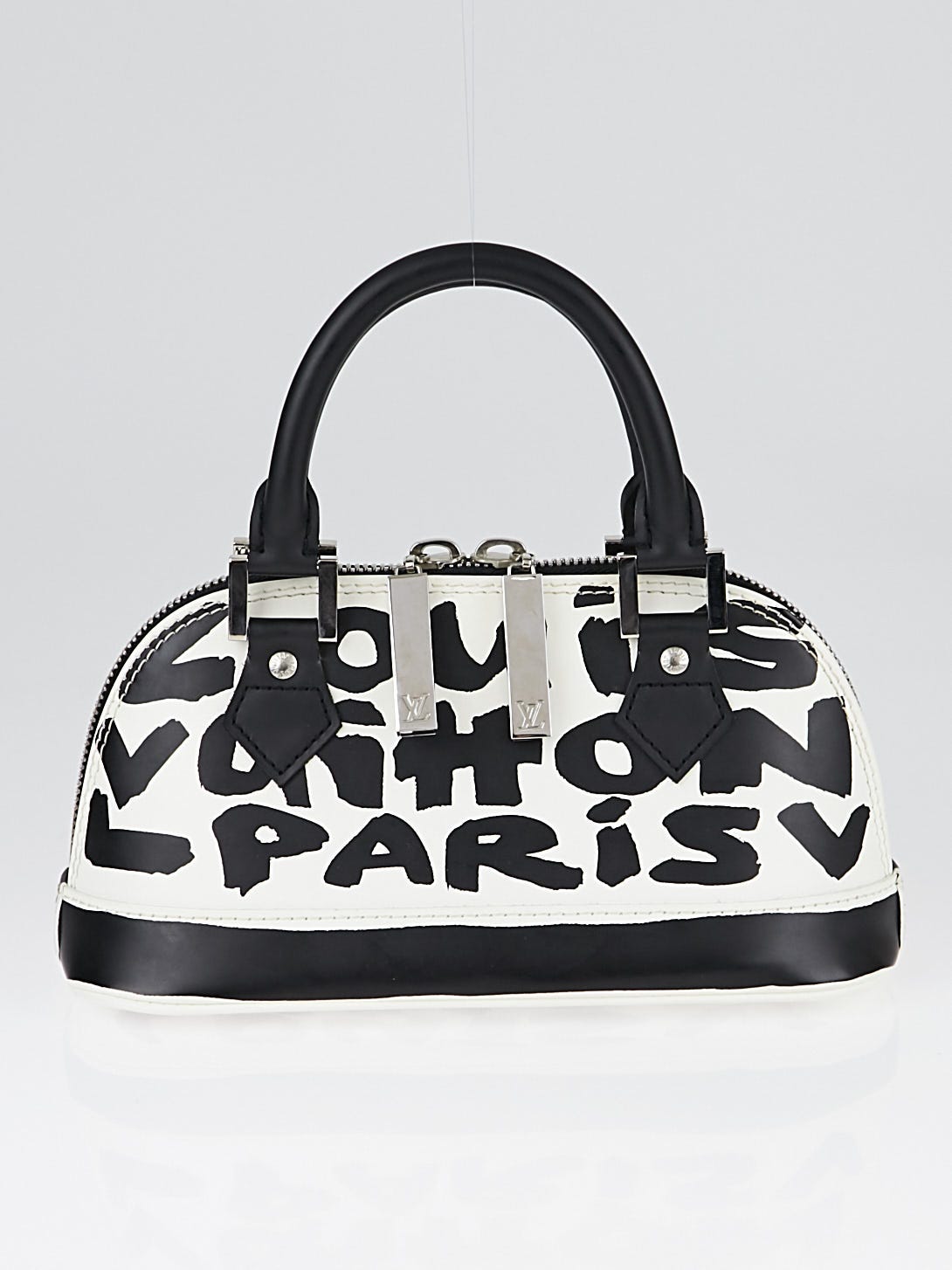 Louis Vuitton, Bags, Louis Vuitton 20 Graffiti Collection Stephensprouse  Black White Alma Mm Bag