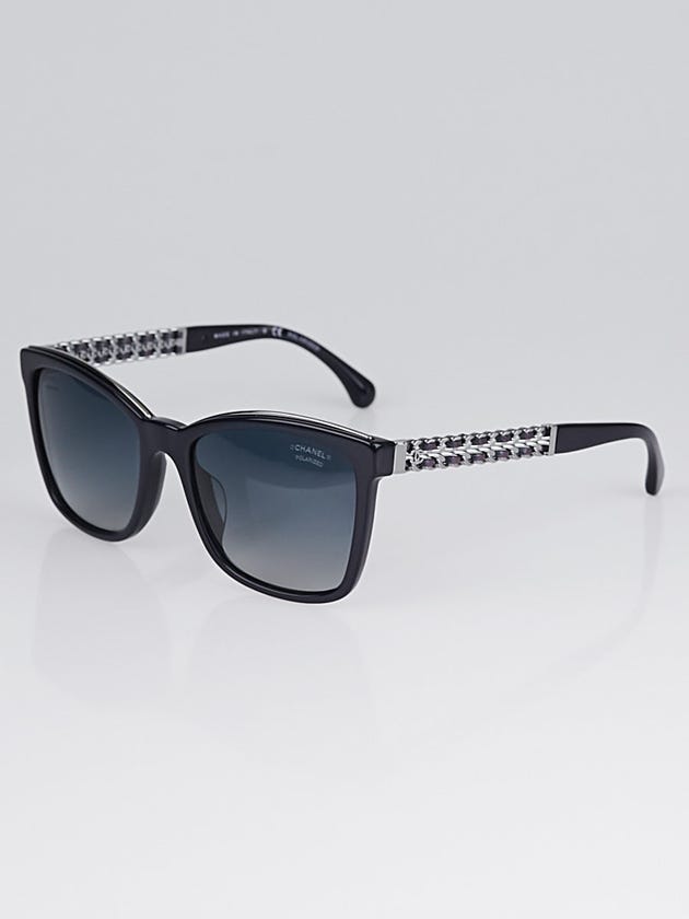 Chanel Blue Acetate Frame Tint Cat Eye Sunglasses-5360