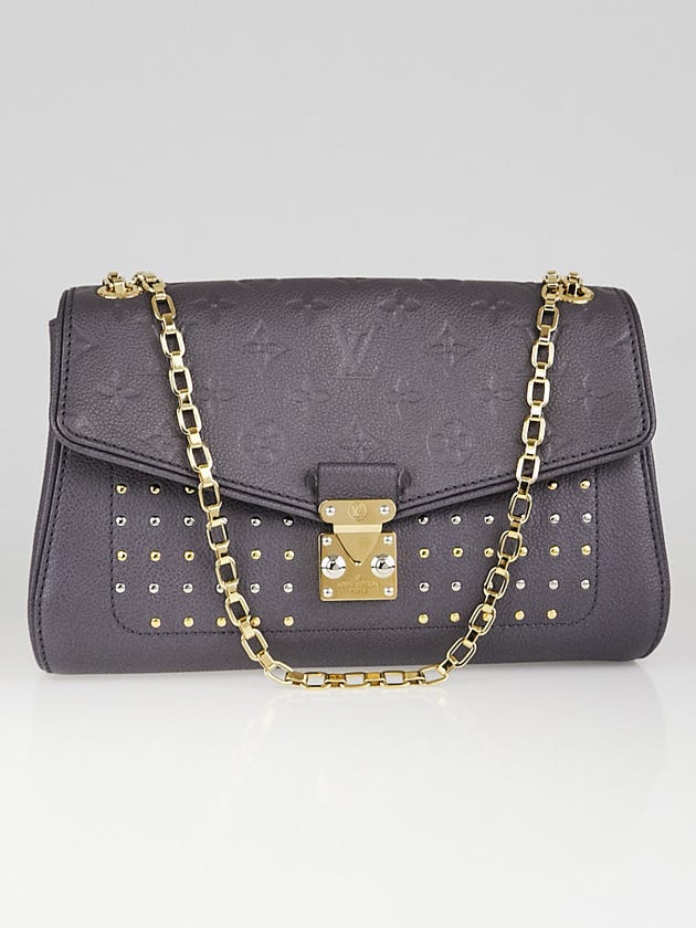 Louis Vuitton Gris Silver Empreinte Leather Studded St. Germain PM Bag