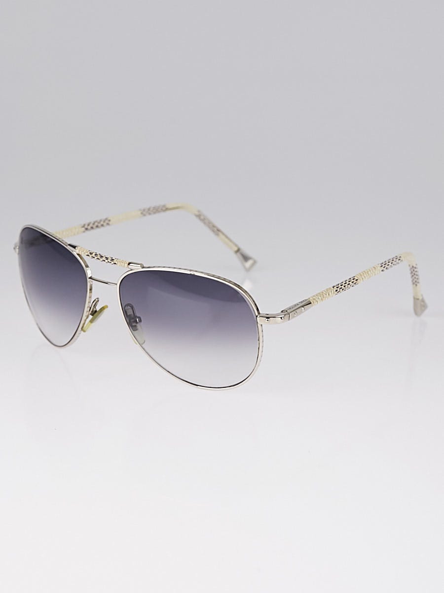 Louis Vuitton Gold/Brown Gradient Z0202U Damier Ebene Conspiration Pilote Aviator  Sunglasses Louis Vuitton