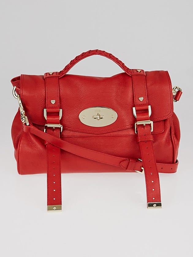 Mulberry Valentines Red Leather Alexa Bag