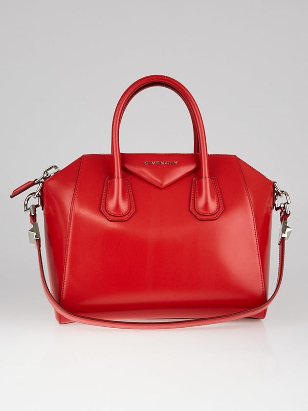 Givenchy Red Calf Leather Small Antigona Bag