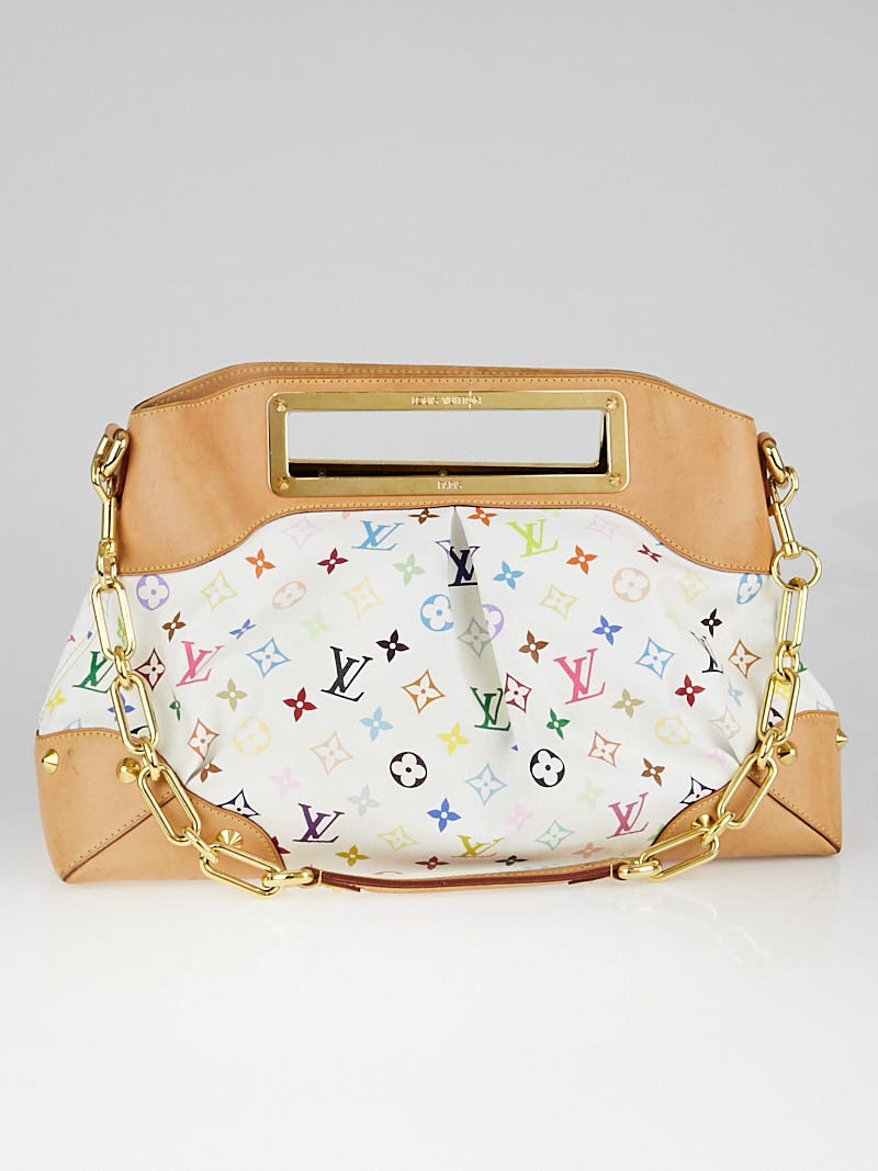 Louis Vuitton, Bags, Louis Vuitton Multicolor Judy Gm White Limited