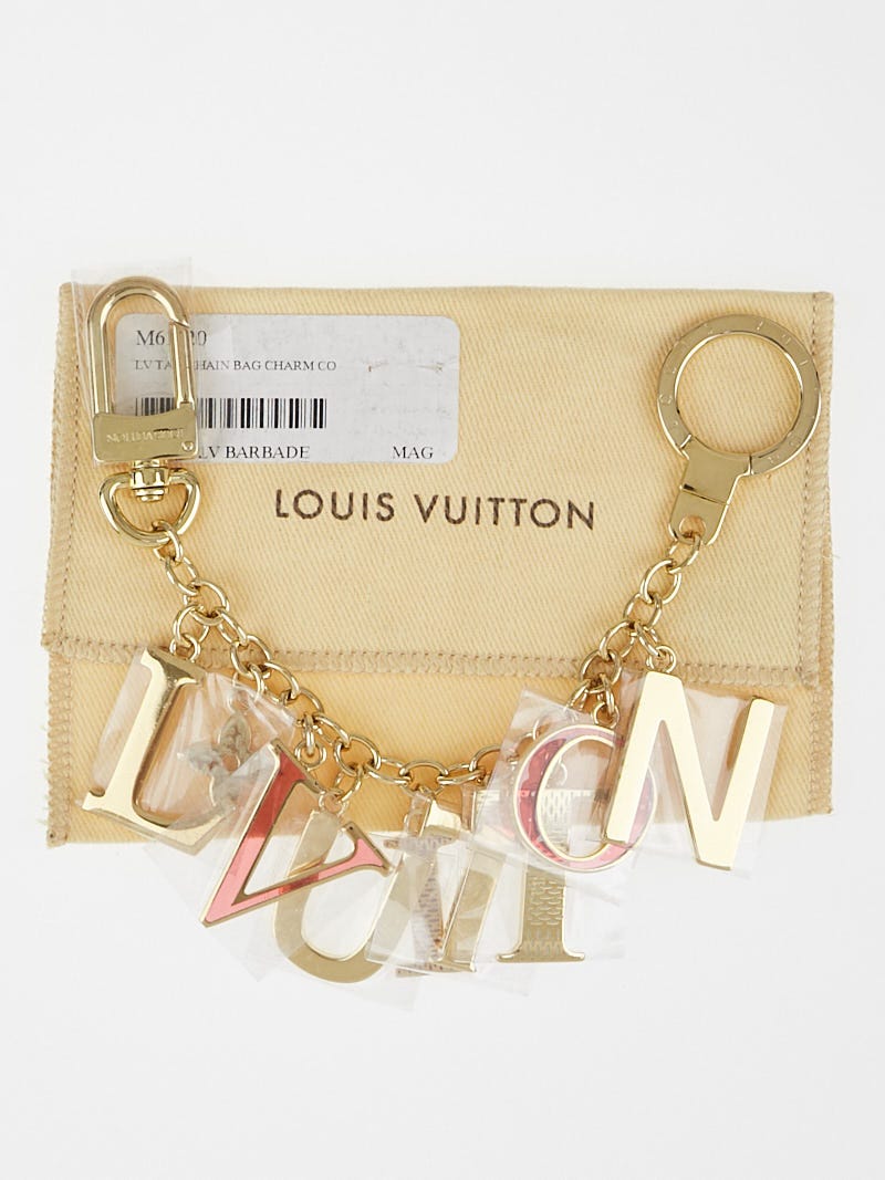 Louis Vuitton Burgundy/Gold Key and Lock Key Holder and Bag Charm - Yoogi's  Closet