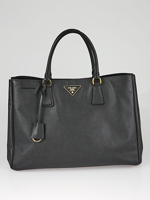 Prada Black Saffiano Lux Leather Large Tote Bag BN1844