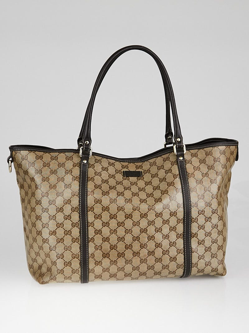 GG Crystal Medium Tote Bag in Black - Gucci