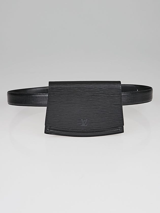 Louis Vuitton Black Epi Leather Pochette Tilsitt Waist Pouch with Belt Size 85/34