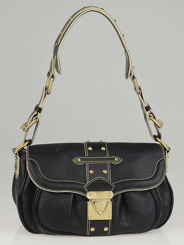 Louis Vuitton Black Suhali Leather Le Confident Bag