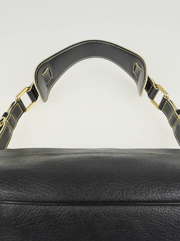 Louis Vuitton Black Suhali Leather Le Confident Bag.  Luxury, Lot  #56228