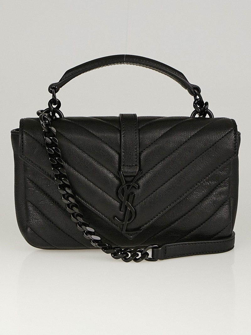 Yves Saint Laurent, Bags, Saint Laurent Monogram Ysl Woc Black Bag