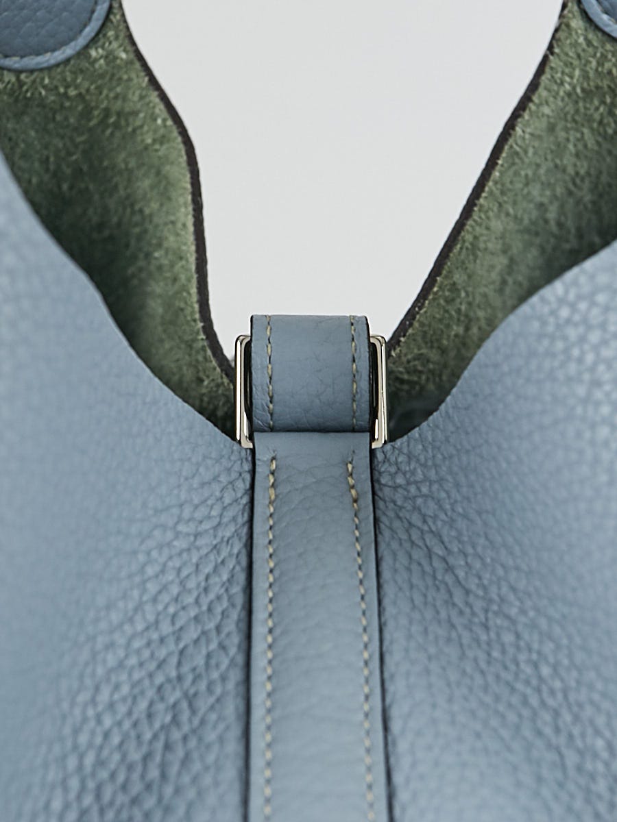 Hermes 26cm Raisin Clemence Leather Picotin Lock GM Bag - Yoogi's Closet