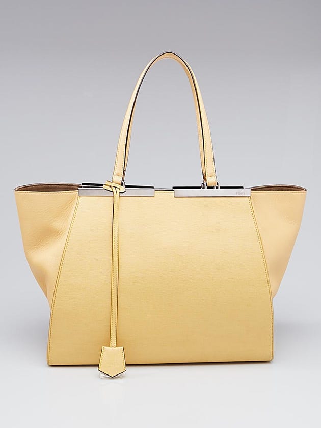 Fendi Yellow Leather Large 3Jours Tote Bag 8BH272