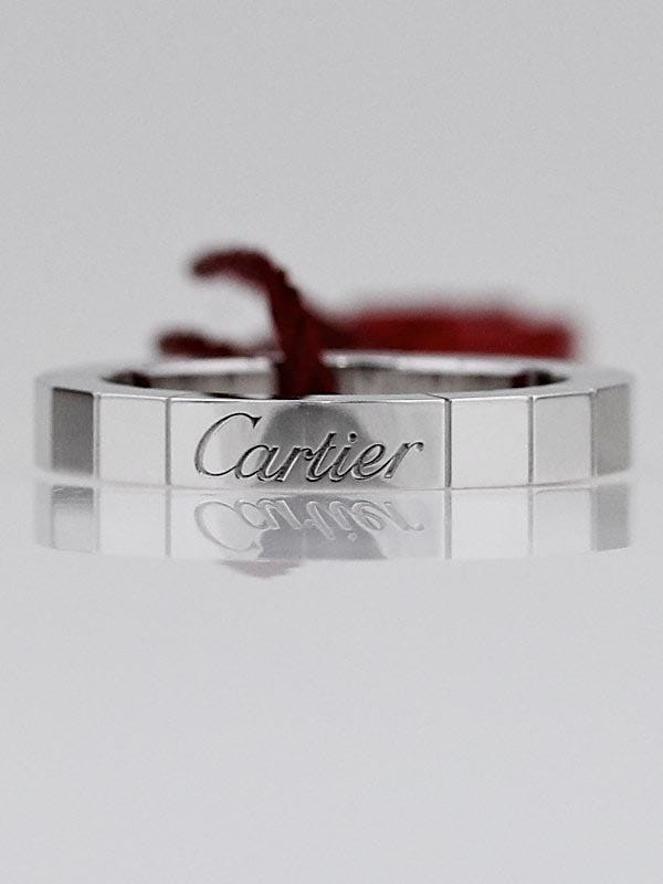 Cartier 18K White Gold Lanieres Ring Size 5.25/50