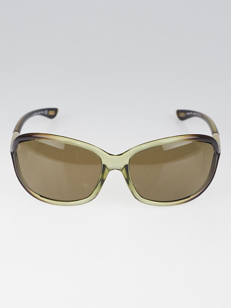 Tom Ford Green/Brown Frame Tinted Jennifer Sunglasses-TF8