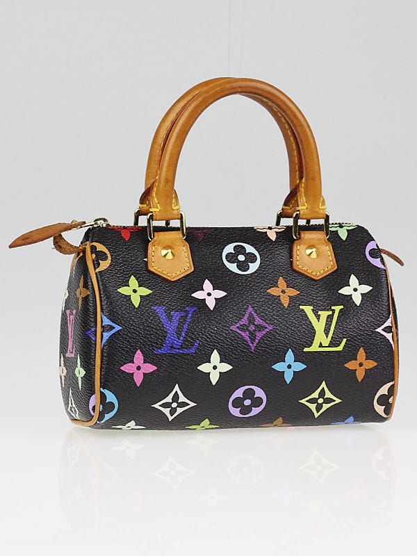 Louis Vuitton Black Monogram Multicolore Mini Sac HL Bag