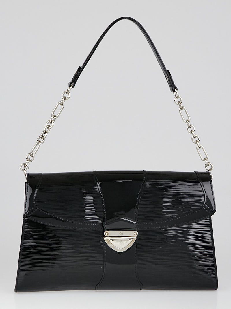 Louis Vuitton - Authenticated Clutch Bag - Leather Black Plain for Women, Very Good Condition