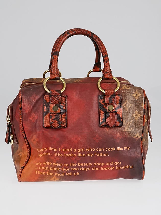 Louis Vuitton Limited Edition Richard Prince Mancrazy Jokes Bag