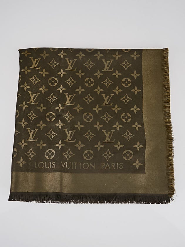 Louis Vuitton Brown Monogram Shine Shawl