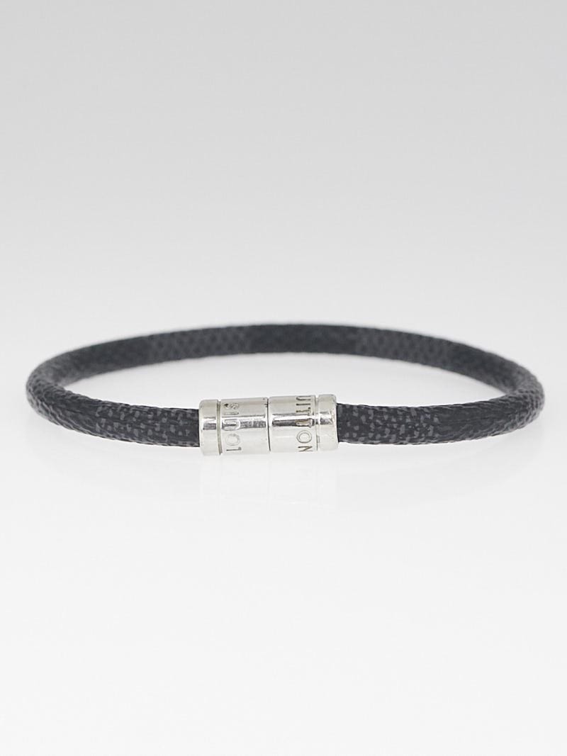 Louis Vuitton Damier Graphite Canvas Keep It Bracelet - Yoogi's Closet