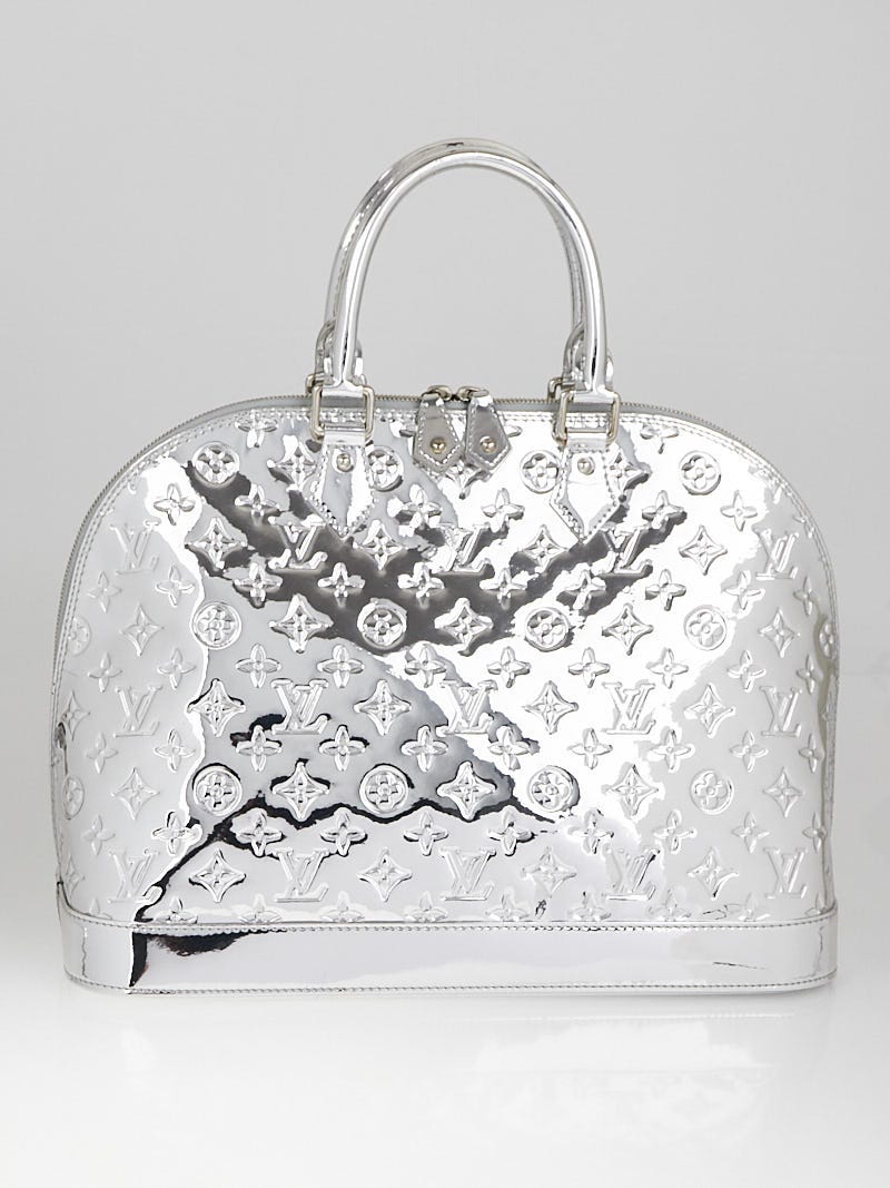 Louis Vuitton Limited Edition Silver Monogram Miroir Speedy 30 Bag -  Yoogi's Closet