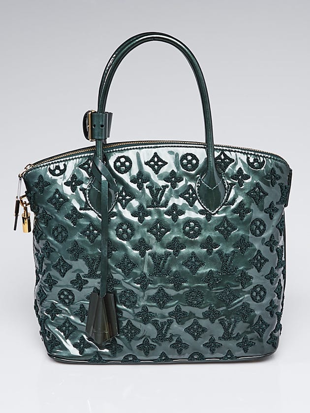 Louis Vuitton Limited Edition Green Monogram Fascination Lockit Bag