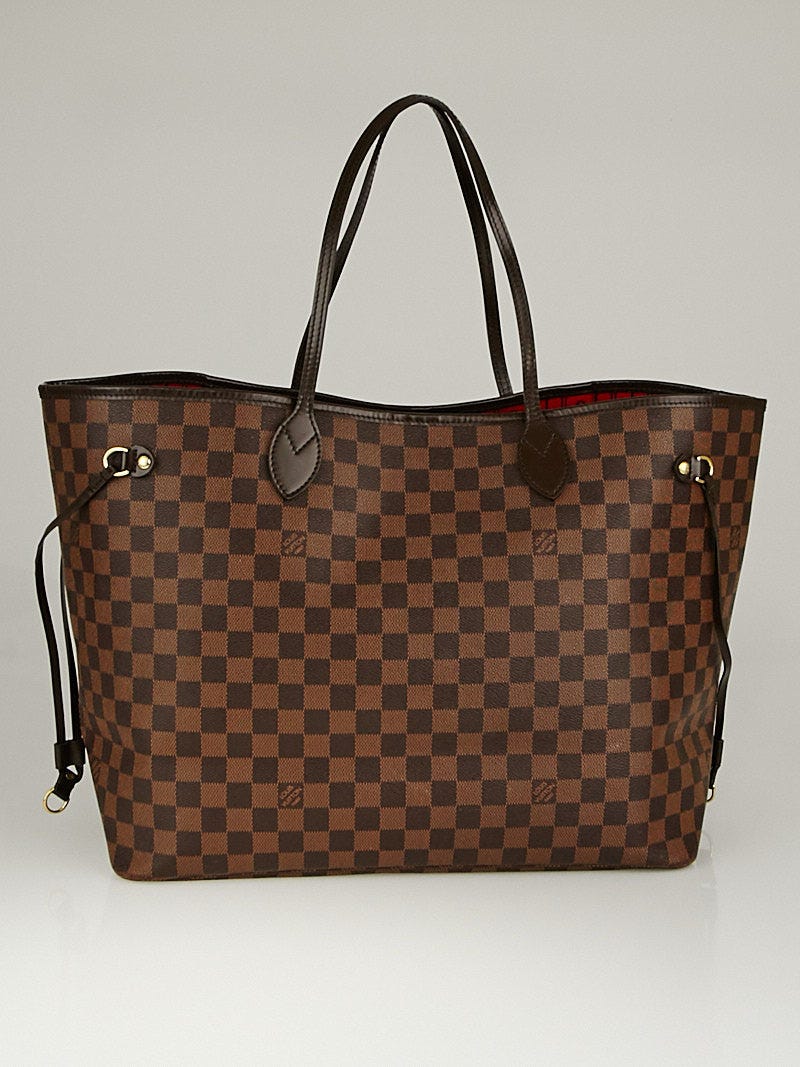 Louis Vuitton Neverfull Gm Damier Ebene Brown Coated Canvas Tote
