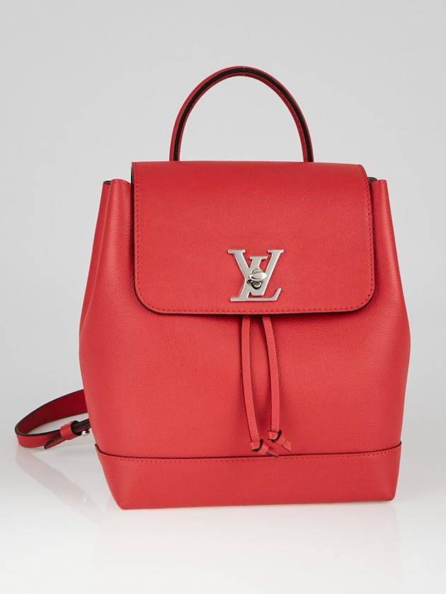 Louis Vuitton Poppy Leather Lockme Backpack