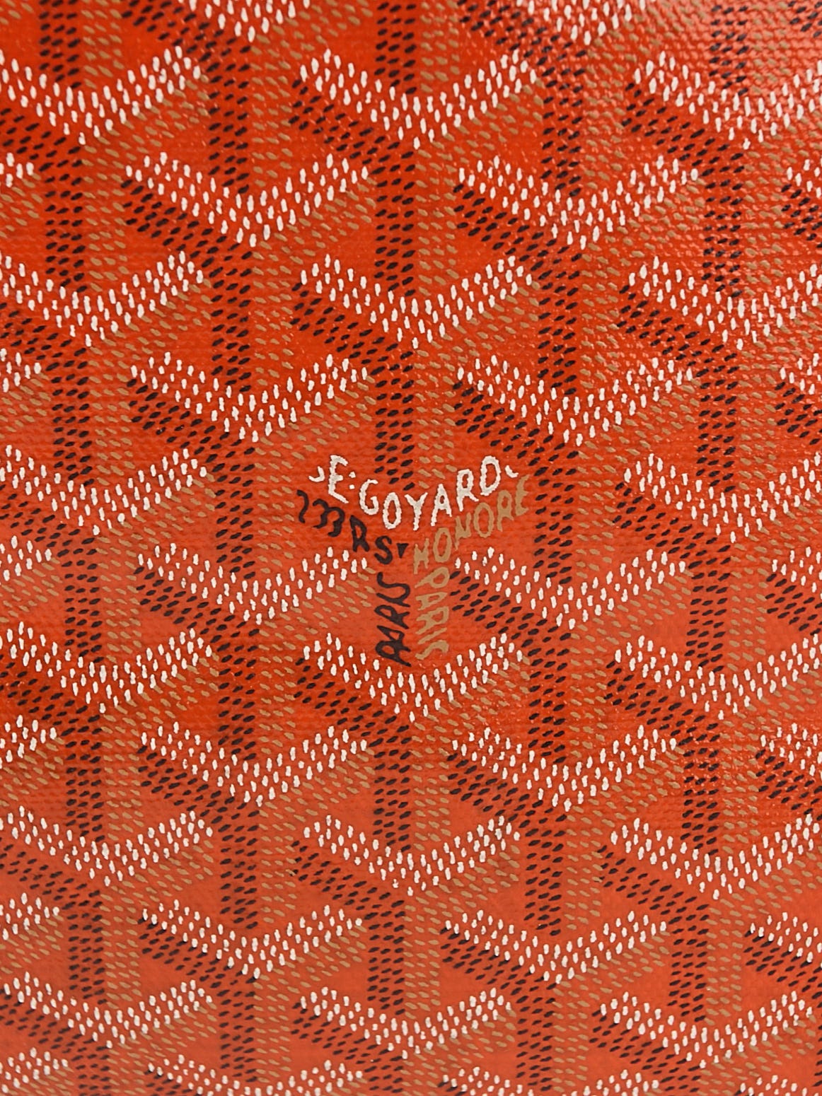 Goyard Orange Chevron Print Coated Canvas St. Louis GM Tote Bag - Yoogi's  Closet
