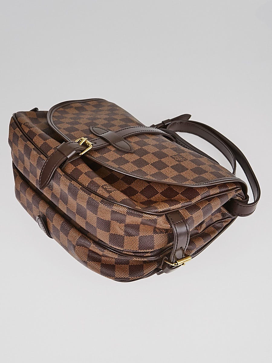 Handbags Louis Vuitton Louis Vuitton Damier Azur Canvas Saumur 30 Shoulder Bag N48202 LV Auth 31179a
